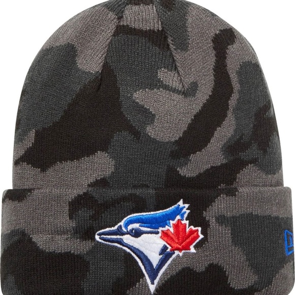 BRAND NEW youth boy girl new era toronto blue jays beanie toque snow winter hat - Picture 1 of 4